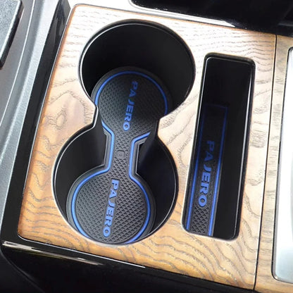 With USB water cup holder for V73 V75 V77 Mitsubishi Pajero 3 console box cup holder shogun Montero interior