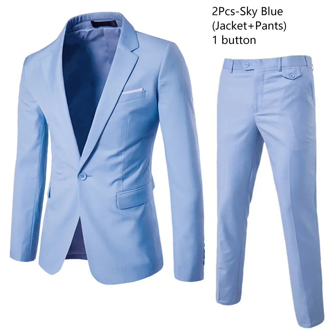 Elegant Men Suits 3 Pieces 2 Blazers Sets Wedding Jackets Vest Pants  Classic  2025 Formal Coats Korean Costumes