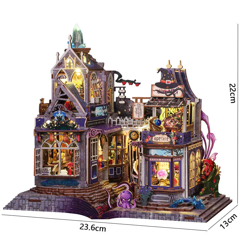 DIY Miniature Doll House Wooden Case 3D Puzzle Model Making Room Toys Home Bedroom Decor With Furniture DollHouses