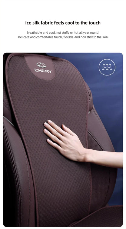 Car Seat Pad Backrest Mat Ice Silk Flax Seat Cushion Covers For Chery Tiggo 7 Pro 8 4 5 3 2 T11 5X Amulet Fora QQ IQ Fulwin