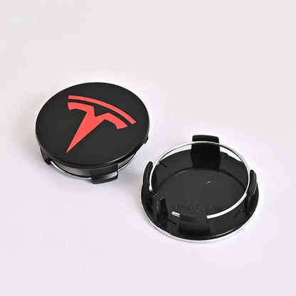 for Tesla Model Y X S Original Auto Accessories 4pcs/set 56mm Tesla Model 3 Model Y Original Covers Hub Caps Wheel Center Caps