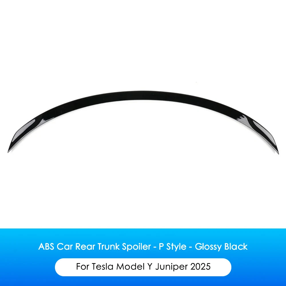 ABS Carbon Fiber Spoiler For Tesla Model Y Juniper 2025 Rear Trunk Wing Lid Spoiler Original Modified Car Exterior Accessories