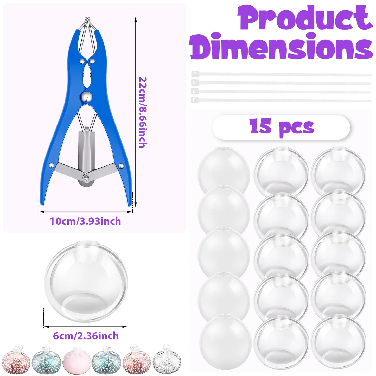 DIY Handmade Empty Ball Shell For Handmade Toy Soft Slow Rebound Design Creative Stress Relief Ball Making Kit Relaxation Toys