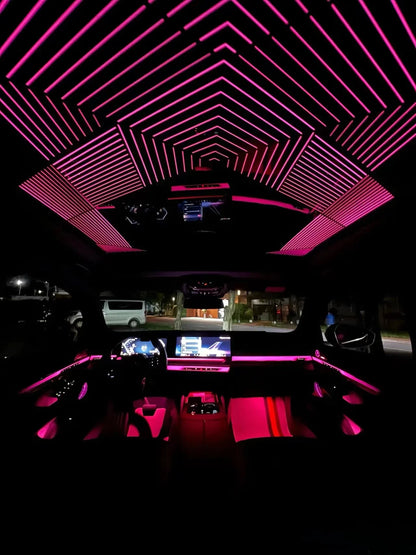 For BMW Only Neon Car Ambient Lights Full 213 Colors Streamer RGB LED Interior Hidden Ergonomic Strip For F10 F20 F30 G20 G30