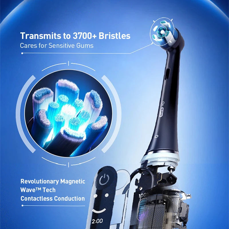 Oral B Io7 Electric Toothbrush Io Series Rechargable Waterproof Smart Rotating Timing Electronic Automatic Tooth Brushes