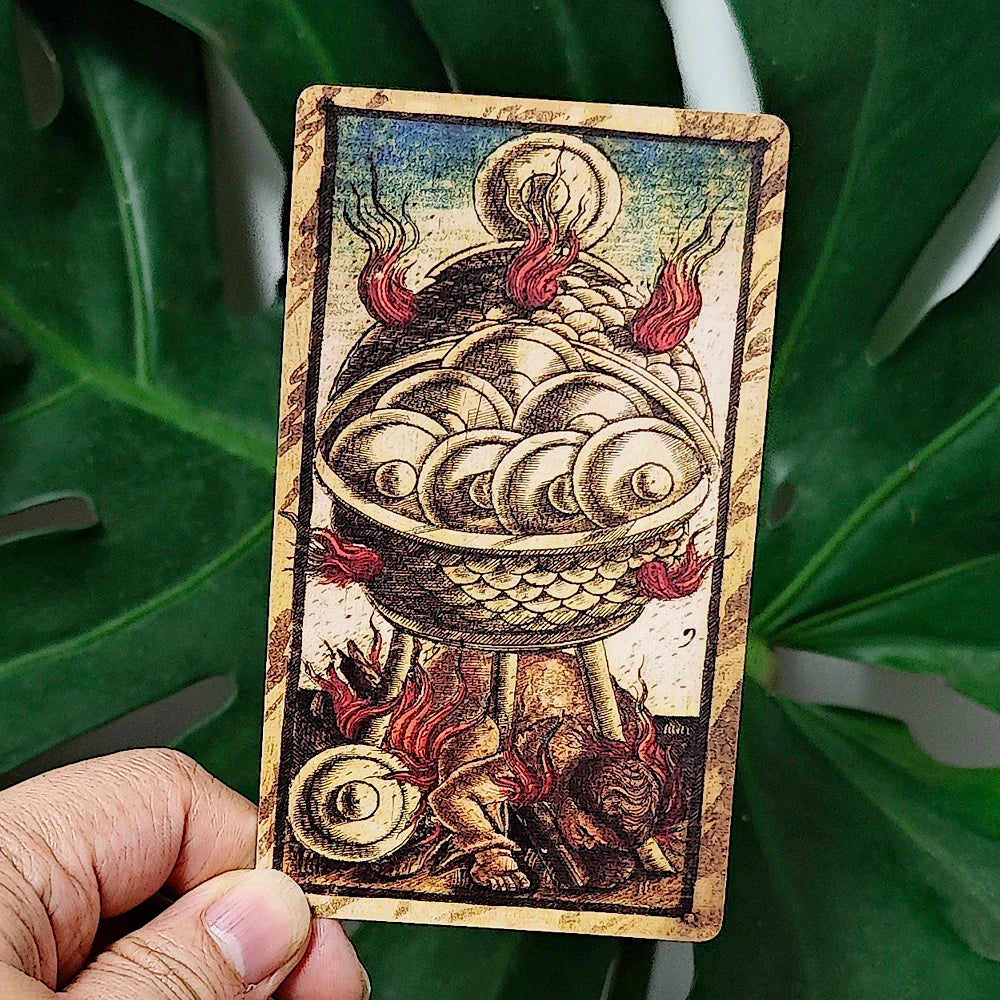 Sola Busca Tarot Deck In Rigid Box 78 Pcs Vintage Tarot Cards 12*7cm Printed on 350GSM Double-embossed Cardstock