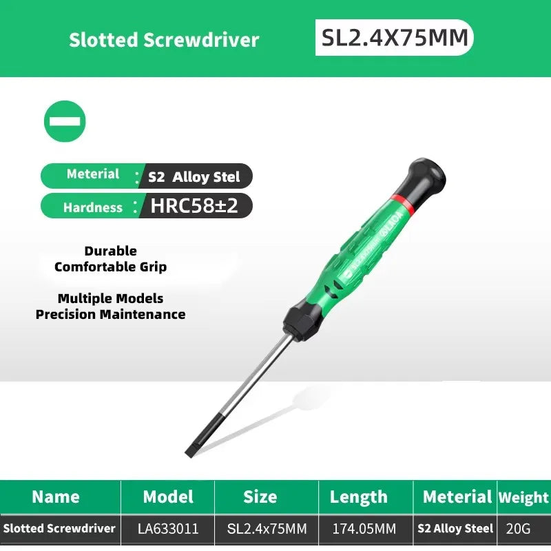 LAOA 1pcs precision screwdriver SL1.0-4.0 screwdriver phillips mini screwdriver phillips screwdriver plum blossom T5-T20