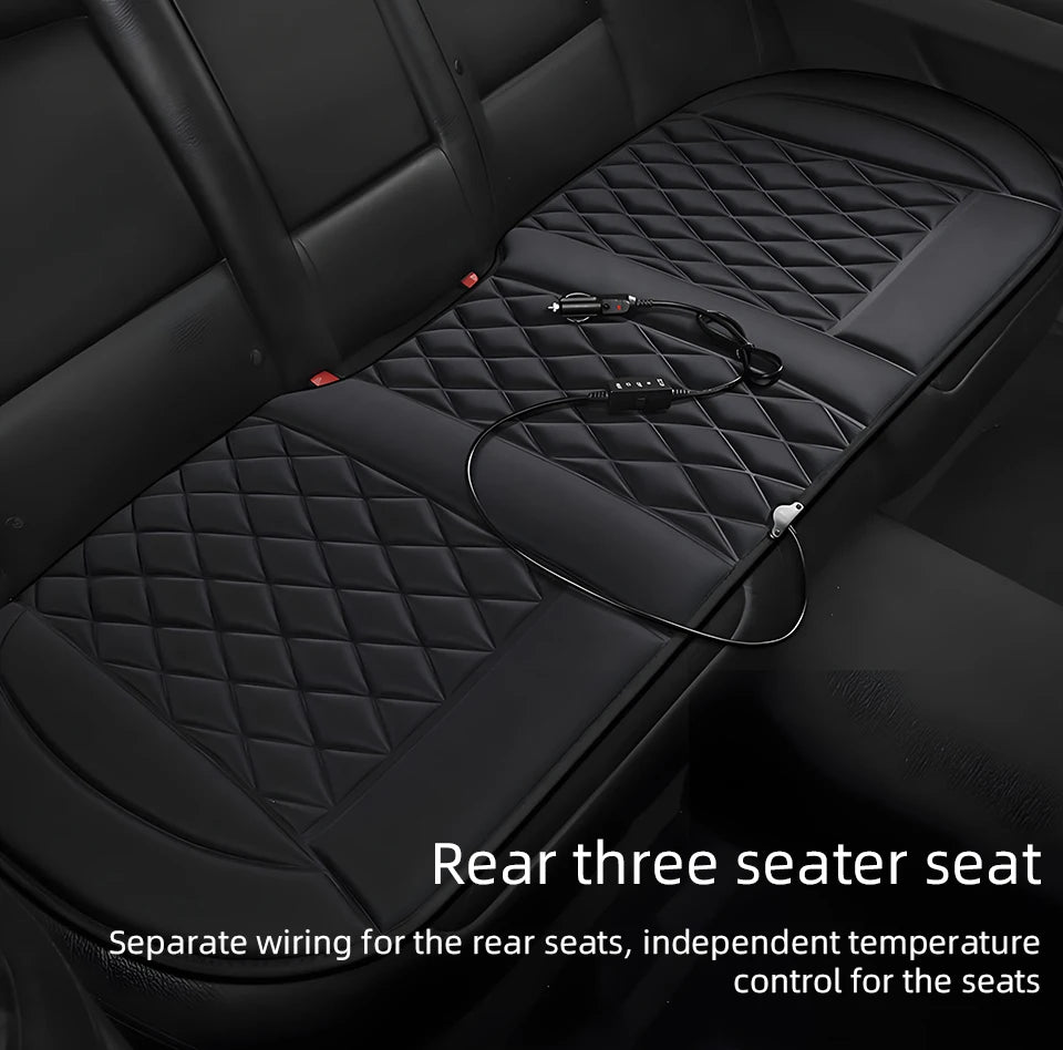 12V Car Heating Seat Cushion Seat Covers Winter Car Seat Heater  Car Accessories Heating Pads Universal Available In Black Red