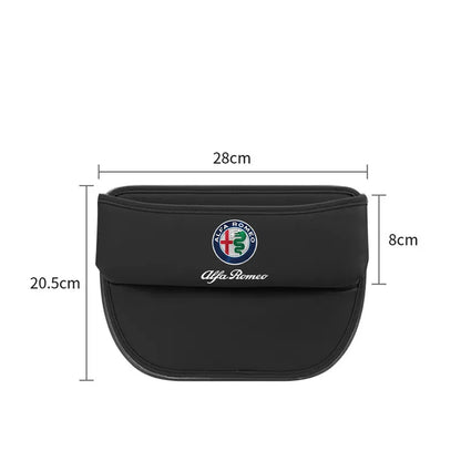 Car Storage bag Leather Seat Gap Storage Box For Alfa Romeo STELVIO Giulia 159 Giulietta 147 Mito 156 MTO Sportiva Accessories