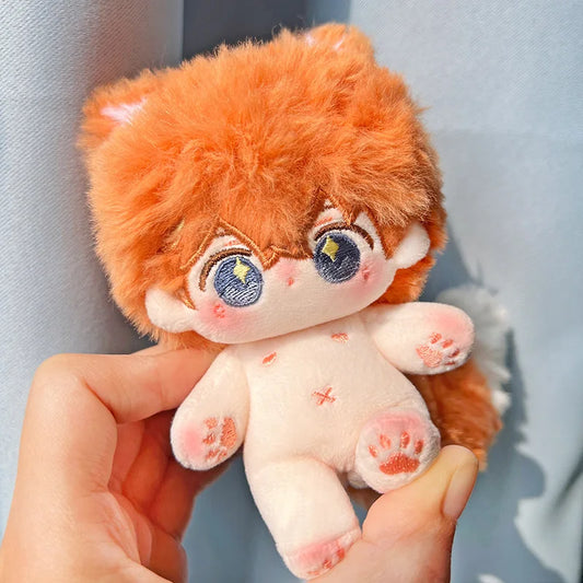 Genshin Impact Tartaglia 10cm Magnetic Tail Cotton Doll Plush Toy Cute Stuffed Figure Romantic Gift for Girlfriend Fans