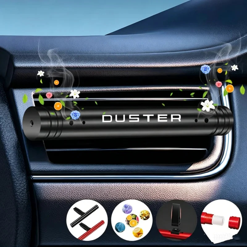 1PC Car Air Vent Perfume Clip Aromatherapy Diffuser Auto Freshener For Dacia Duster Logo Styling Interior Decor Accessories
