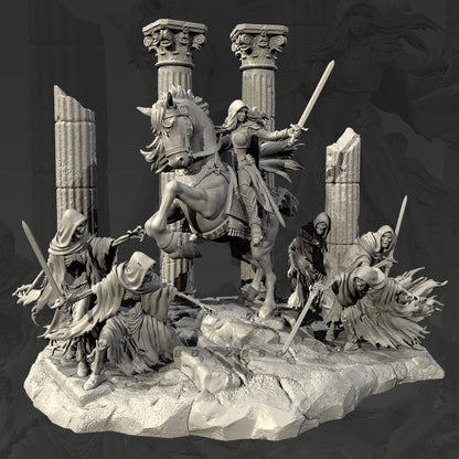 The height of man 38mm 50mm 75mm Resin soldier model kits Self assembling and coloring（3D Printing ）TD-7624/3D