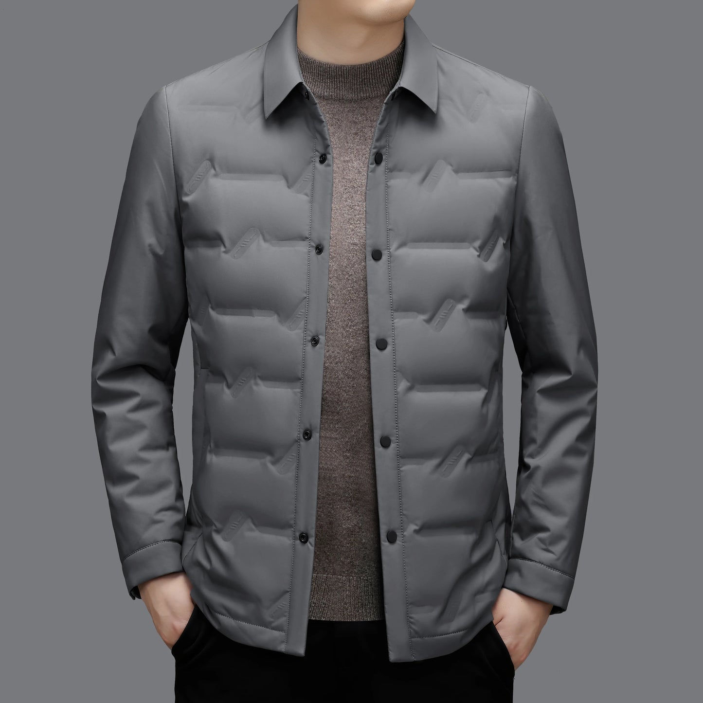 High-quality, fashionable and stylish 50-down lightweight down jacket for men's casual autumn and winter, a new thin coat