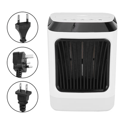 Portable Home Office Timing Electric Tabletop Fan Heater with Remote Control Electric Heater US 110-220V