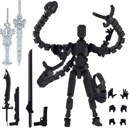 Hot 13 Action Figure Dummy Death Swordsman Titan 13 Action Figures T13 Multi-Jointed Movable Lucky 13 Action Figure Nova Gift