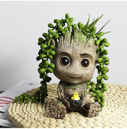 Home Decoration Groot Planter Flower Pots For Indoor Flowers Pot Tree Man Ornaments Anime Figure Statue Art Crafts Kid Men Gifts