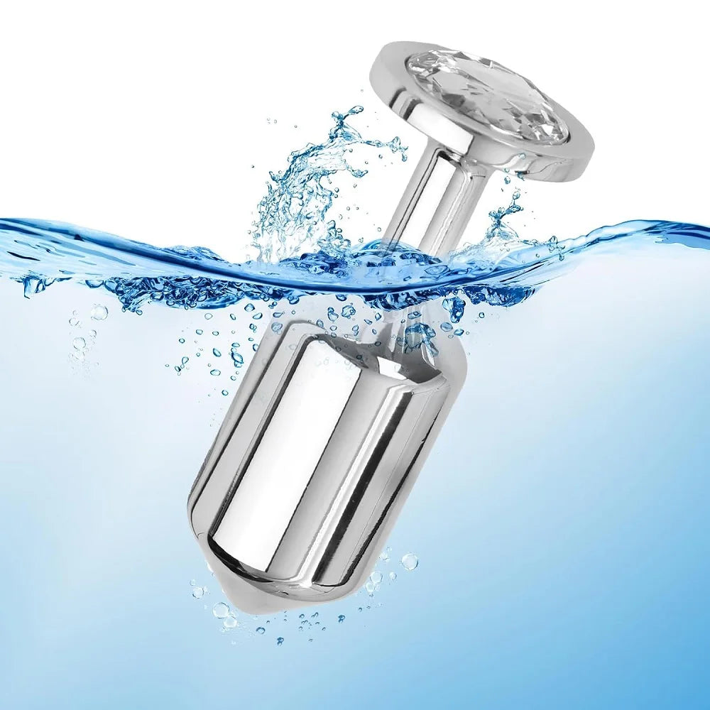 Metal Anal Beads Butt Plug Set Small Medium Large Anal Plug Silicone Base Wearable Sex Toy For Man Woman