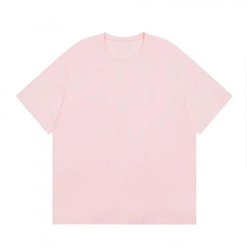 Polo women clothes for woman mens t shirt tops for woman Embroidered round neck T-shirt versatile casual couple style shirts