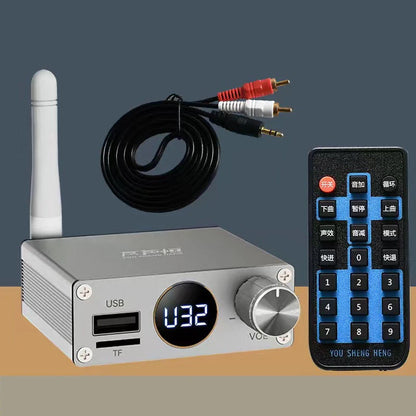 New 2 in 1 Long Range Bluetooth 5.3 Audio Transmitter Receiver RCA 3.5mm AUX Stereo Wireless Adapter For PC TV Headphones Car