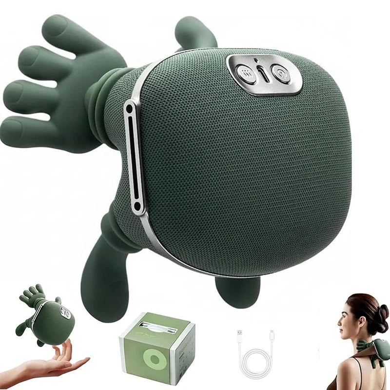 Bionic Neck Shoulder Massager N7 Kneading Massager Shawl 3-Level Modes Neck Cervical Waist Leg Body Muscles Massage Pillow
