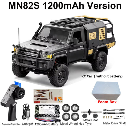 MN82S MN82 MN82PRO RC Car 1/12 4WD 2.4G Remote Control Car Climbing Off-road RC Crawler LED Light Truck RC Toys As Kids Gift