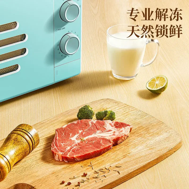 new 17 liters 700W high power Microwave oven smart home small machinery mini high value retro turntable professional thawing