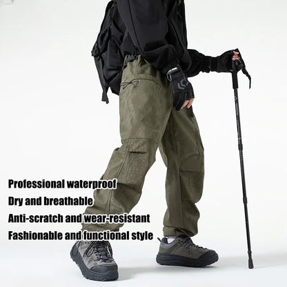 Men's Trousers Autumn Cargo Pant Camouflage Pants American Style Pants Windproof Waterproof Casual Outdoor Hiking Trousers Male