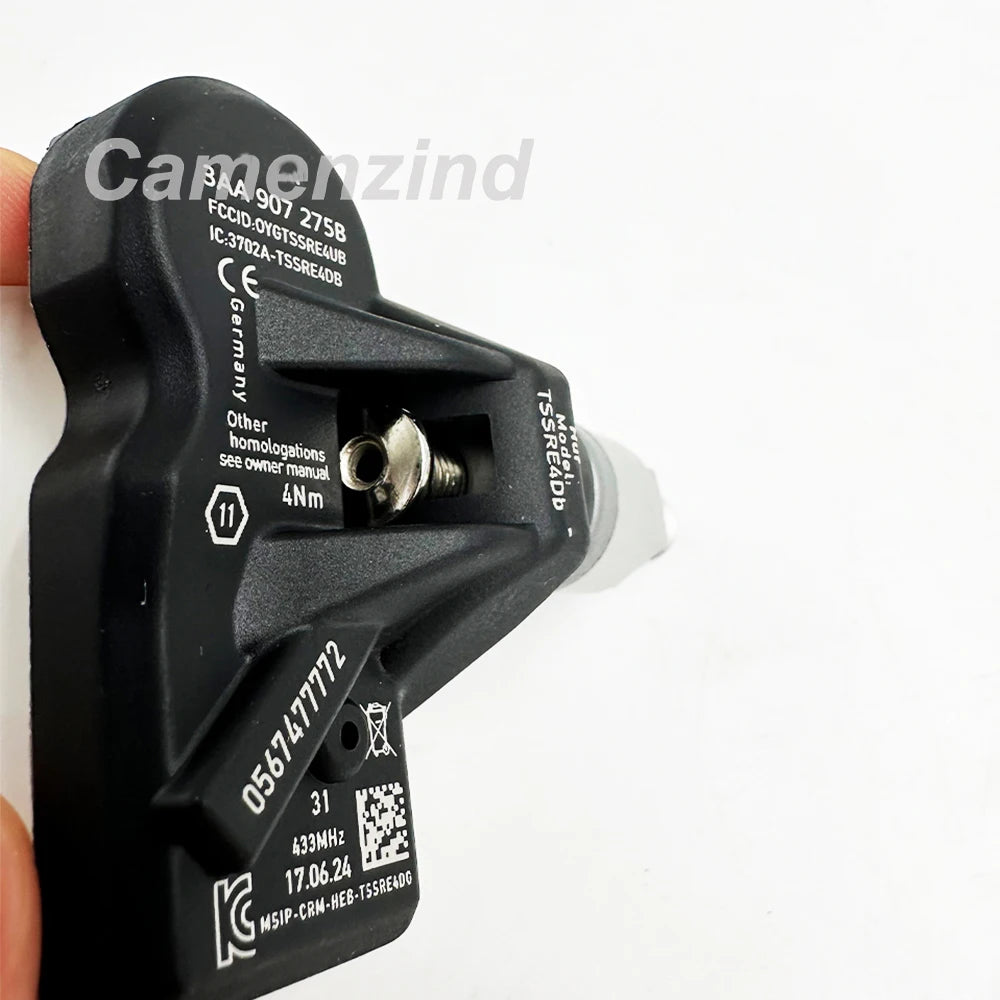 For Volkswagen CC Passat Passat CC Tiguan 4Pcs Tire Pressure Monitoring Sensor TPMS 433MHz 3AA907275B 3AA907275D 3AA907275