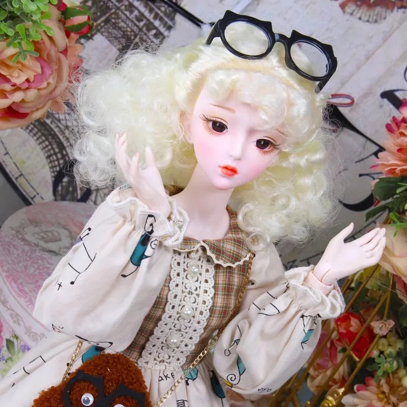 Special Price DBS Doll 1/3 BJD Mechanical Joint Body With Makeup Including Hair Eyes Clothes 62cm Height Girls Dream Fairy
