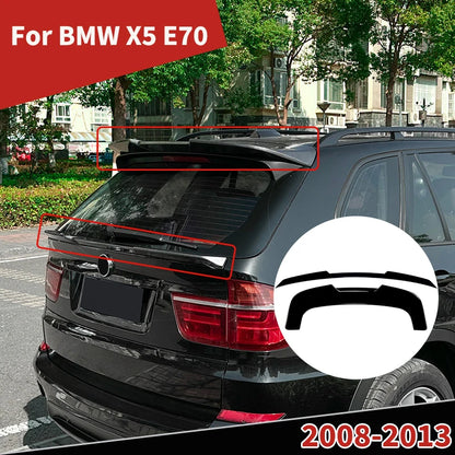 Car Spoiler Wing for BMW X5 E70 2008-2013 Rear Roof Trunk Splitter Tail Fin Guard Board External Decoration Accessories Tuning
