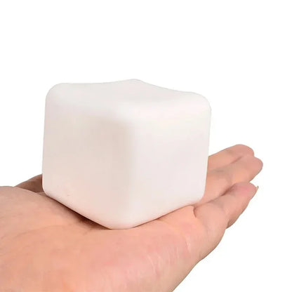 Squishy Milk White Tofu Squeeze Toy Cute White Square Sensory Stress Relief Fidget Toys Dough Ball Gifts for Adults Best Gift