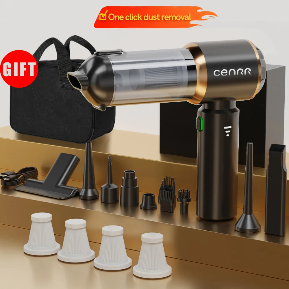 CENRR Mini Car Vacuum Cleaner 998000PA Cordless Powerful for Home Handheld Blower Car Cleaner Portable Car Vacuum Cleaner