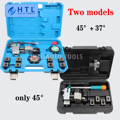 45°/37° Professional Brake Tube Line Flare Brake Pipe Flaring Tool 45/37 degree Set , Single, Bubble, Double Flare Tool Kit