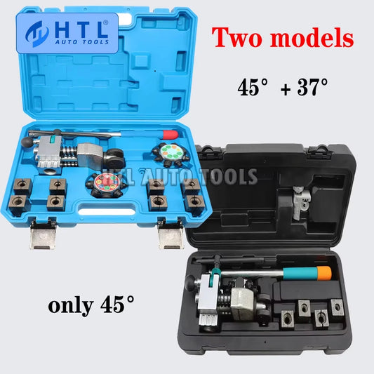 45°/37° Professional Brake Tube Line Flare Brake Pipe Flaring Tool 45/37 degree Set , Single, Bubble, Double Flare Tool Kit