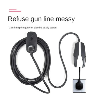 Suitable for Tesla Model3model Y Charging Pile Bracket Charging Hanger Wall Charging Cable Hanger Charging Gun Accessories