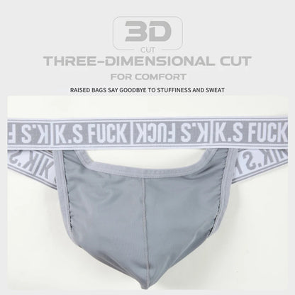 Men's Jockstrap Panties Elastic Low-Rise Comfortable Underpants Breathable Briefs - 3PCS/2PCS/1PCS Options Available