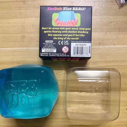 8.5cm NeeDoh Nice Berg Sensory Stress Reliever Fidget Tool for Anxiety & Focus Desk Sensory Cube Gifts