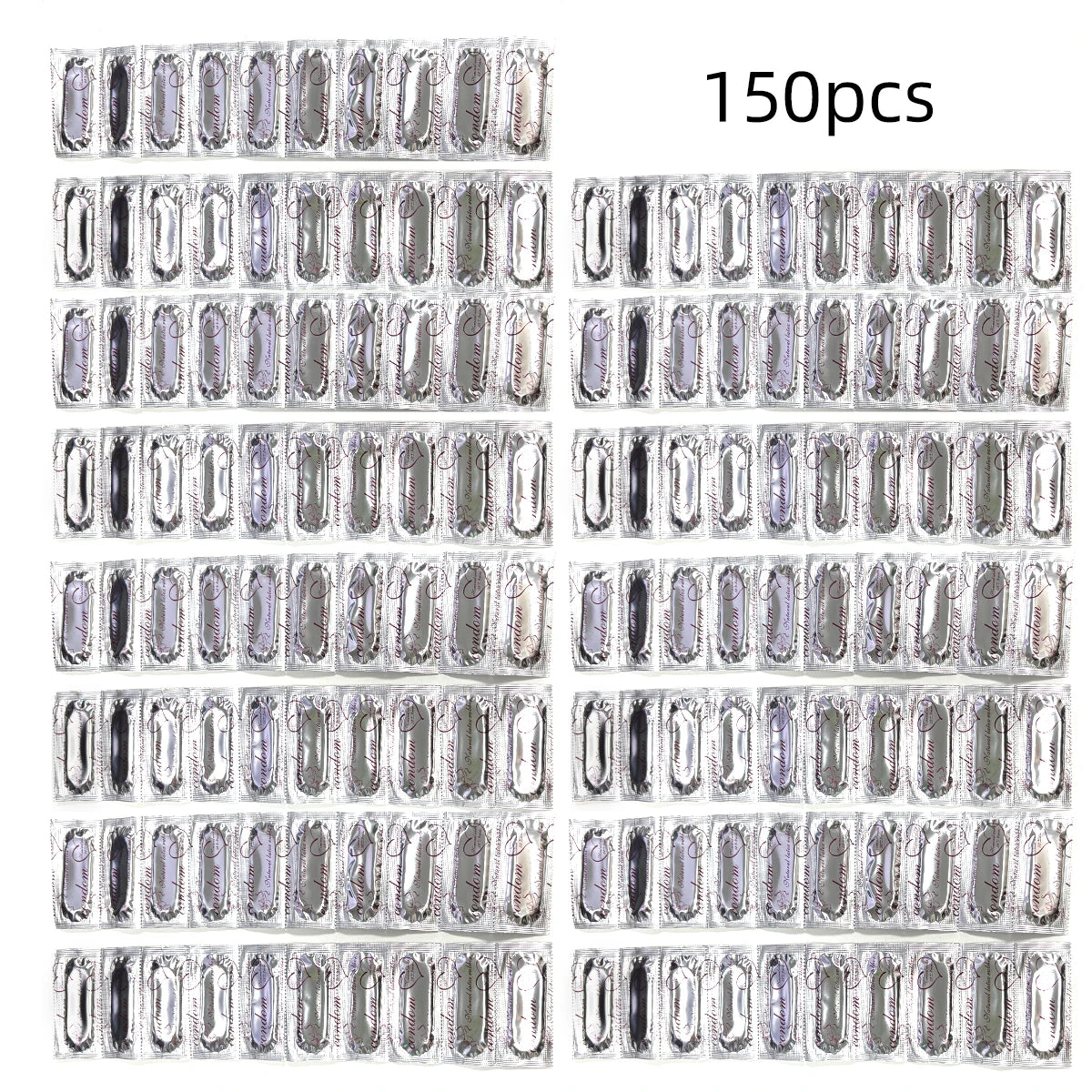 Bulk 50/100/150PCS Condoms – Ultra-Thin Smooth Penis Sleeves for Men, Safe & Comfortable Adult Intimate Use