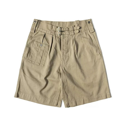 Non Stock 1941 Pattern Army Khaki Drill Combat KD Shorts Gurkha Pleated Bermuda Short