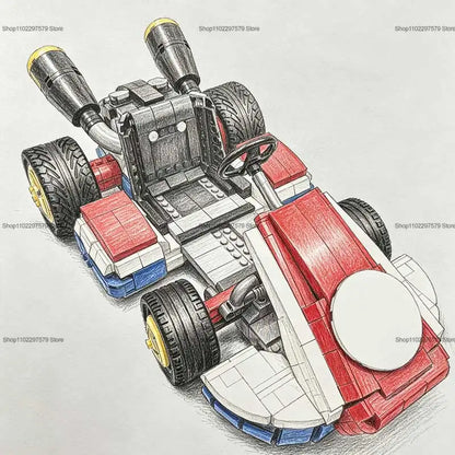 2026 New Race Car Building Blocks Kit 1927PCS Kids Educational DIY Assembly Brick Toy Creative Sports Car Model Gift for Adults