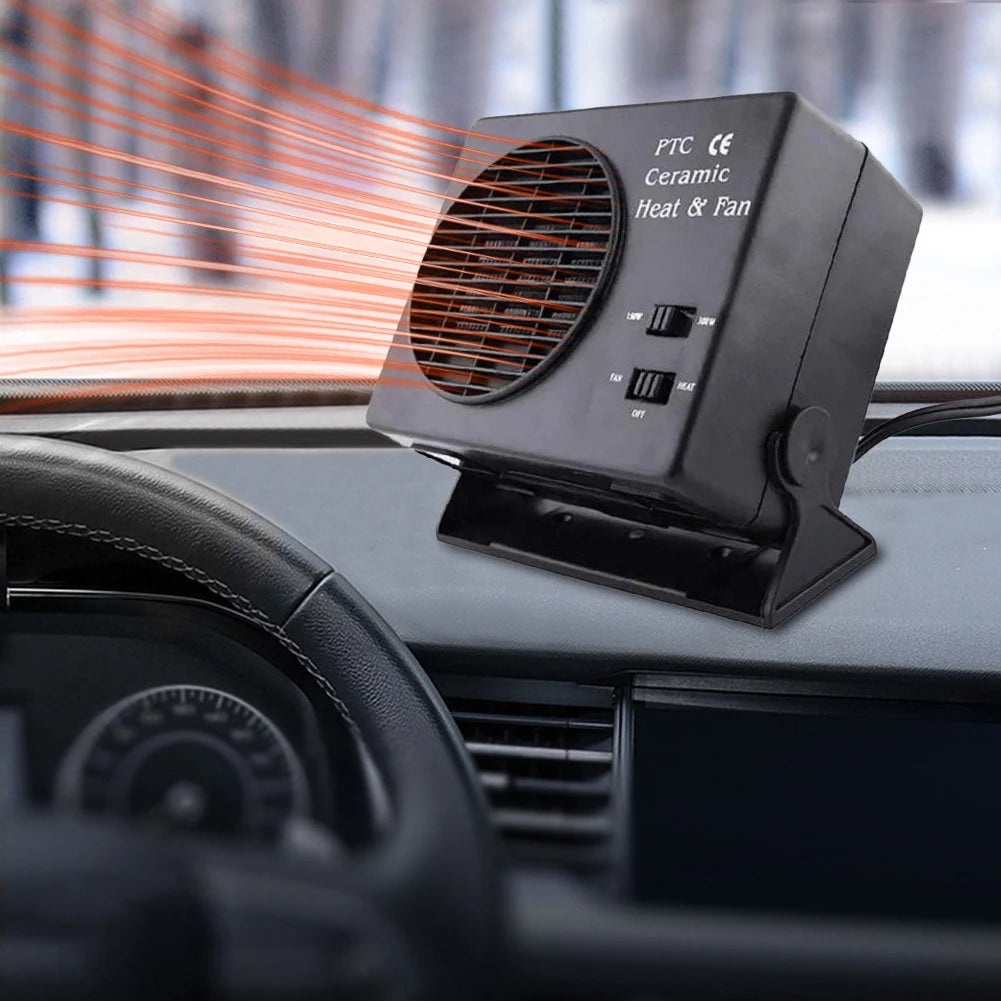 150/300W Car Heater 12V Auto Car Heater Cooler Fast Heating Ceramic Car Heater 2 in 1 Cooling Heating for Driving Camping Travel