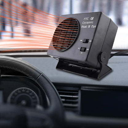 150/300W Car Heater 12V Auto Car Heater Cooler Fast Heating Ceramic Car Heater 2 in 1 Cooling Heating for Driving Camping Travel