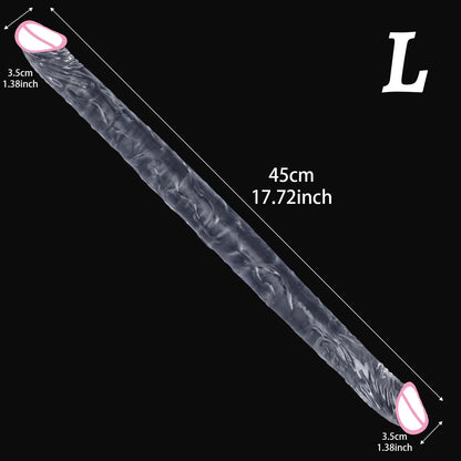 Double Ended Dildos Soft Silicone Long Dildo Penis Vaginal G-spot Massage Orgasm Dick Lesbian Masturbator Butt Plug Sex Toys 18