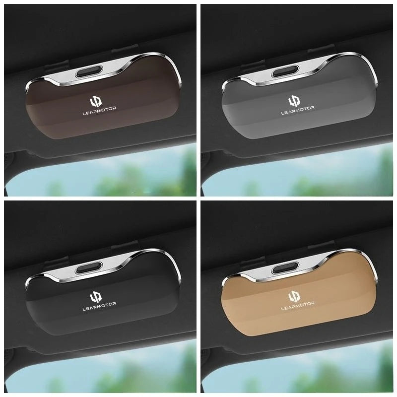 For Leapmotor C10 C16 T03 C11 Car Glasses Box Portable Car Sunglasses Holder In The Car Driving Glasses Holder Eyeglass Case