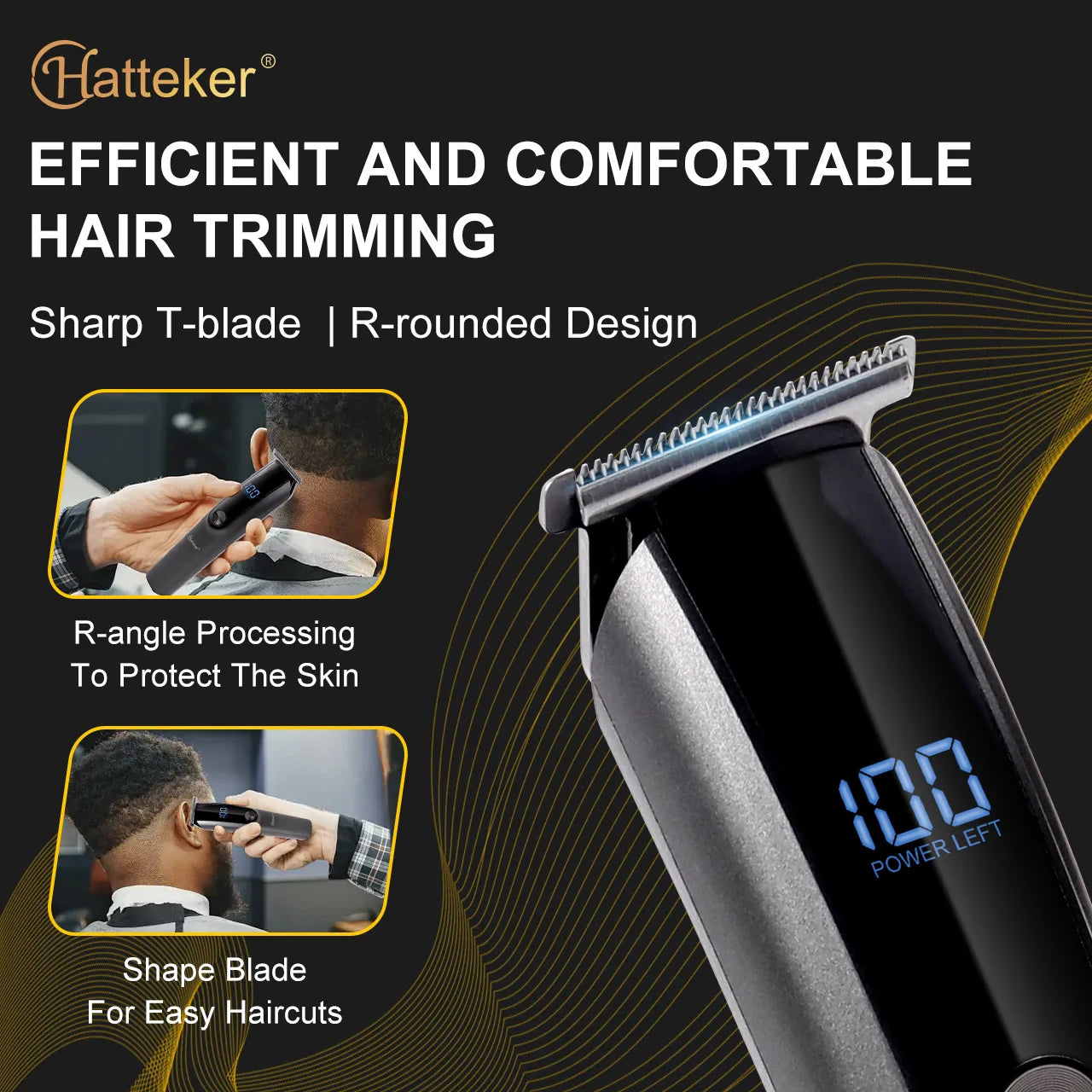 Professional Electric Shaver for Men 3-Blade Portable Razor with Ergonomic Handle Ultra-Smooth Home Use Shaving Performance