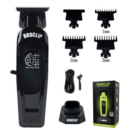 BRDCLIP Professional Barber Hair Cutting Machine Kit Base Charger 7500RPM Hair Clipper DLC Blade Salon Hair Trimmer for Men