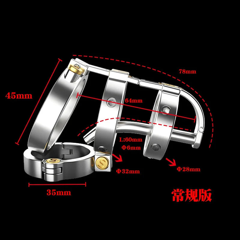 Metal Removable with thorns Chastity Cage BDSM Male Chastity Device Cock Cage Penis Ring Belt 3 Ring sizes Adult Sex Toys 18+