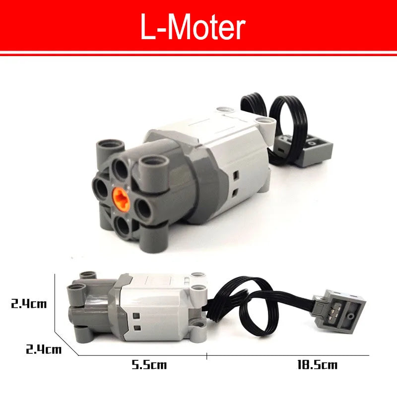Technical Motor Parts Multi Power Functions 8293 8883 Tool Servo Train Motor PF Model Sets Building Blocks Compatible brand