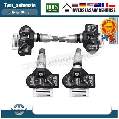 For Volkswagen CC Passat Passat CC Tiguan 4Pcs Tire Pressure Monitoring Sensor TPMS 433MHz 3AA907275B 3AA907275D 3AA907275