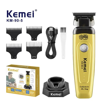 Professional Hair Clipper KM-90-5,KM-90-4 Electric Hair Trimmer Set For Men Rechargeable Cordless Haircut Machine for Barber